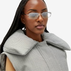 Prada Eyewear Women's A60S Sunglasses in Silver/Light Green Silver Gradient 