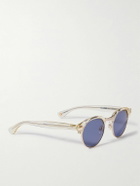 Garrett Leight California Optical - Oakwood Round-Frame Acetate and Gold-Tone Sunglasses