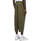 Comme des Garcons Homme Khaki Canvas Wide-Leg Trousers