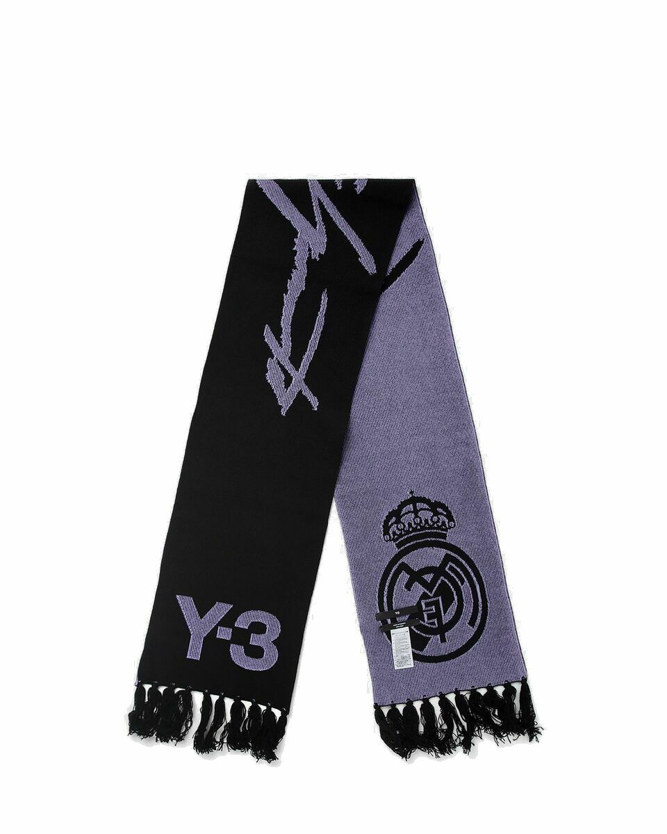 Photo: Y 3 Y 3 Real Madrid Scarf Black - Mens - Scarves