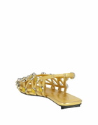 The Attico Womens Ballet flats in Gold