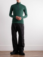 Moncler Grenoble - Slim-Fit Polartec® Power Grid™ Half-Zip Base Layer - Green