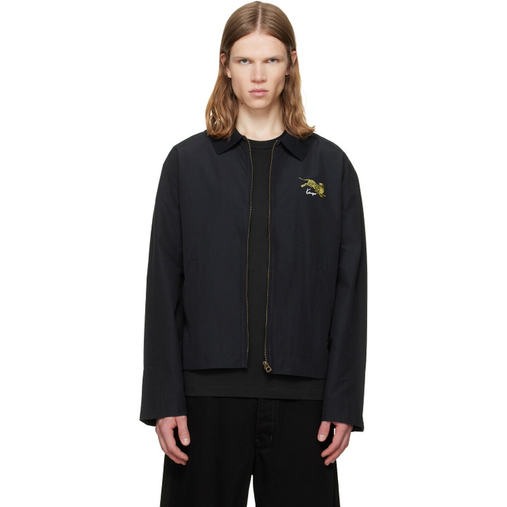 Photo: Kenzo Black Kenzo Paris 'KENZO Jumping Tiger' Coach Jacket