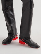 Raf Simons - Cycloid-4 Nylon and Suede-Trimmed Leather Ankle Boots - Black