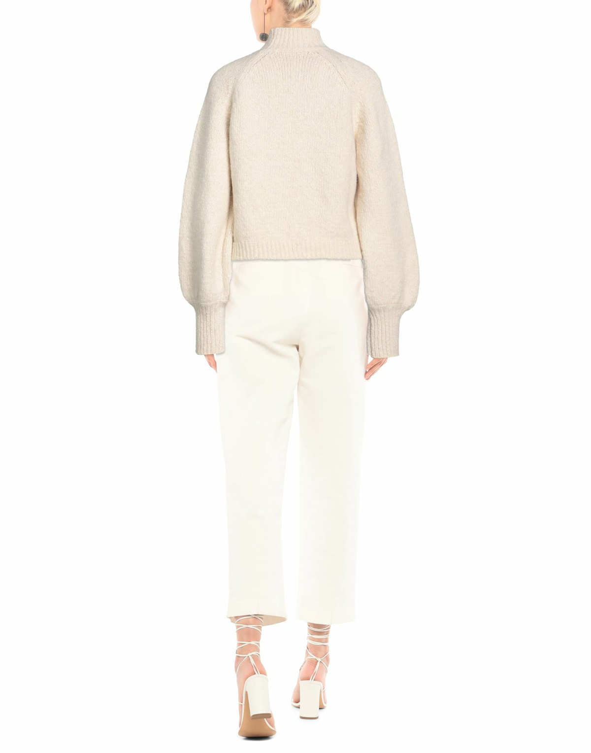 Maje Womens Turtleneck Ivory