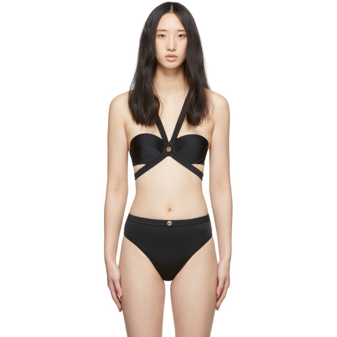 Photo: Versace Underwear Black Cage Bikini Top