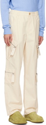 Jacquemus White Le Papier 'Le Cargo Marrone' Cargo Pants