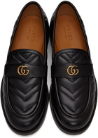 Gucci Black GG Marmont Loafers