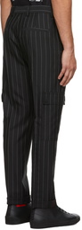 Hugo Black Pinstripe Trousers