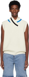 WYNN HAMLYN Off-White Double Up Vest