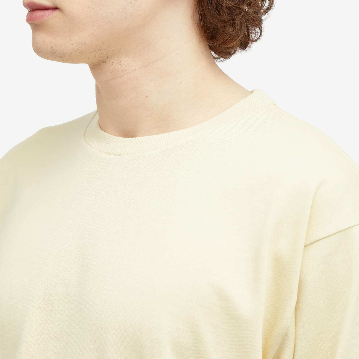 ★24AW★Kith 101 for Auralee Luster Plaiting Long Sleeve Tee Auralee LUSTER PLAITING LONG SLEEVE TEE - BEIGE | Garmentory