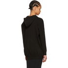 Live the Process Black Oversized Knit Hoodie