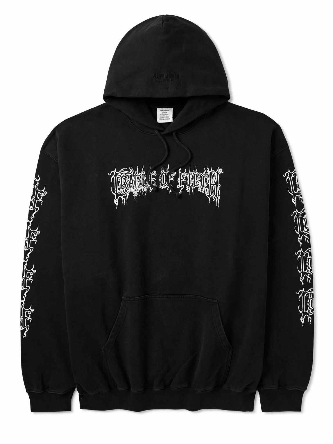 【VETEMENTS】Oval Logo Cropped Boxy Hoodie Vetements Oval Logo Cropped Boxy Hoodie Black – ESSXNYC