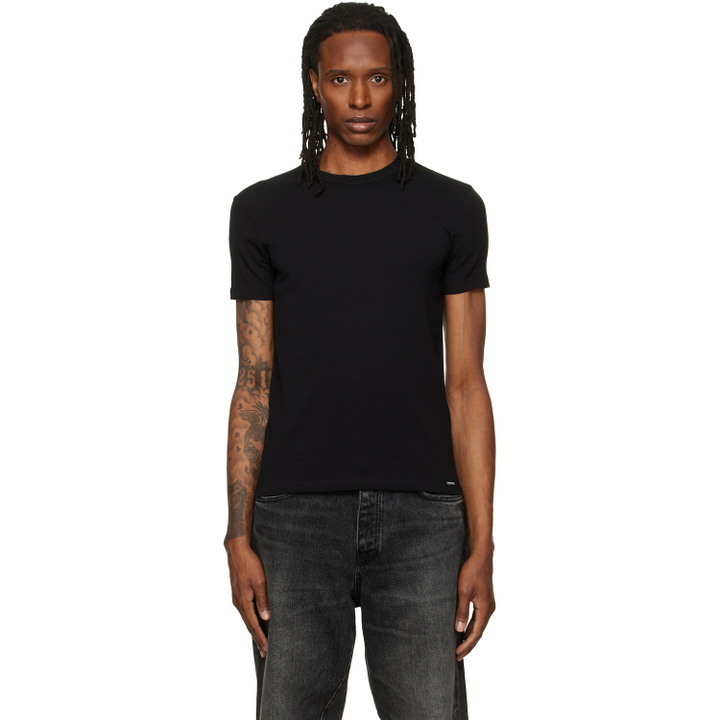 Photo: TOM FORD Black Cotton T-shirt
