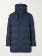 Herno - Arendelle Quilted Shell Hooded Down Jacket - Blue