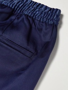 CDLP - Home Satin-Trimmed Lyocell-Twill Pyjama Shorts - Blue