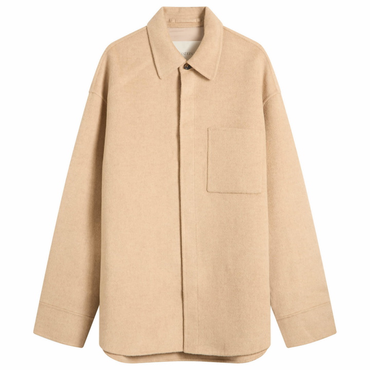 Photo: JW Anderson Men's Oversized Shirt Jacket in Clay Melange