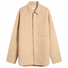 JW Anderson Men's Oversized Shirt Jacket in Clay Melange