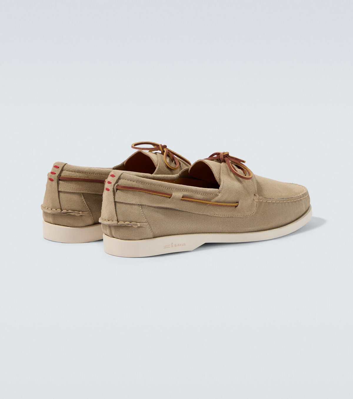 Kiton Suede boat shoes