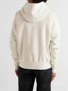 ATON - Garment-Dyed Cotton-Jersey Hoodie - White