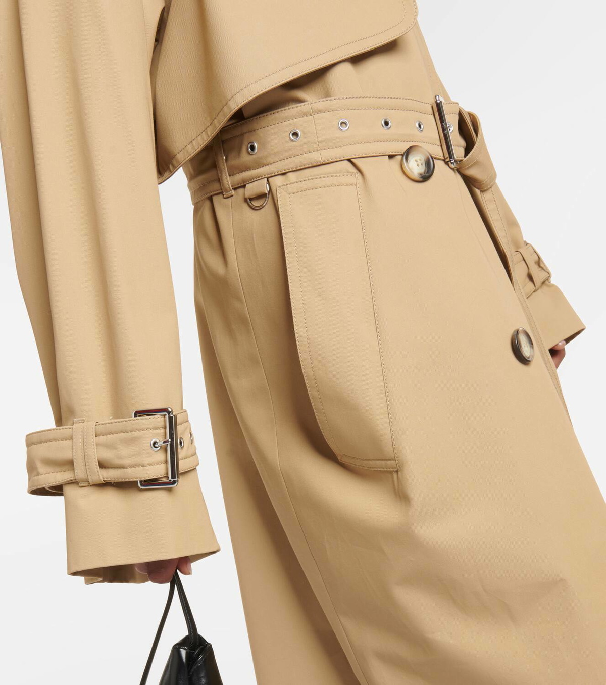 Sportmax Ricamo cotton trench coat Sportmax