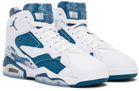 Nike Jordan Big Kids White & Blue Jumpman MVP Sneakers