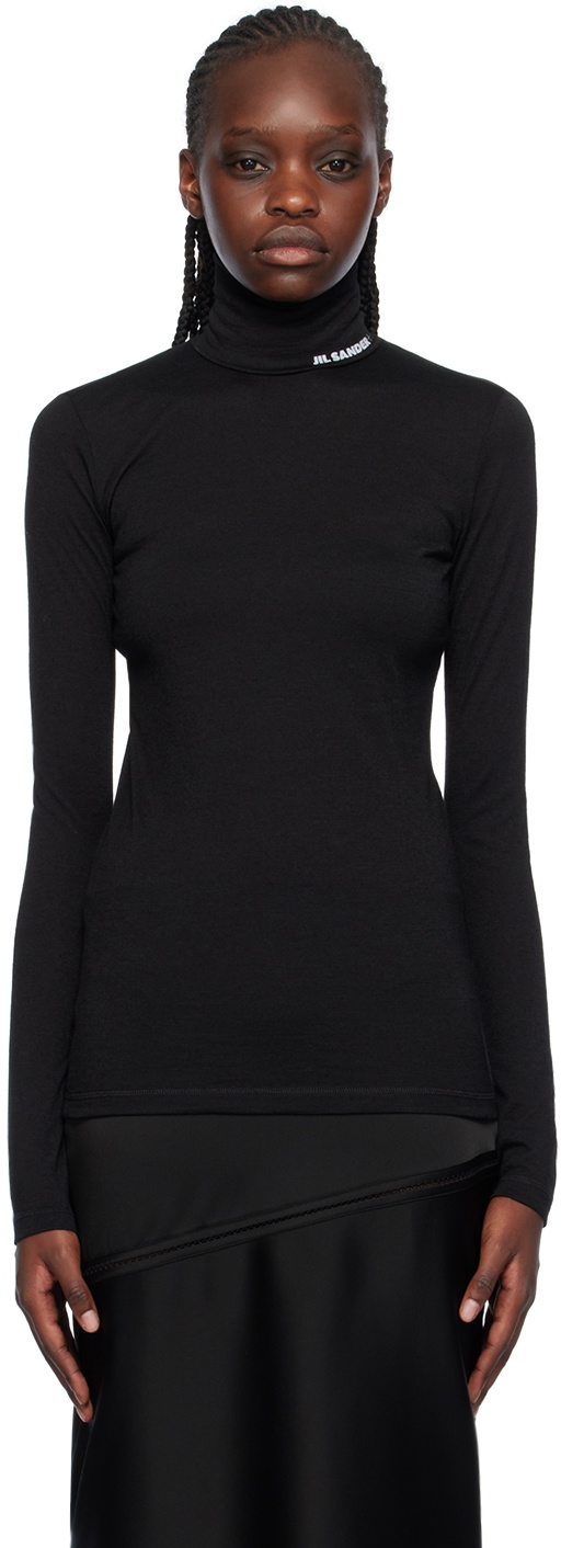 Jil Sander Silk Turtleneck Top