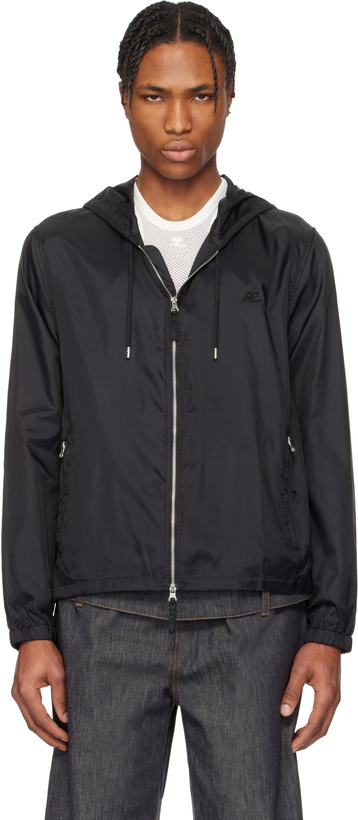 Photo: Courrèges Black Hooded Windbreaker Jacket