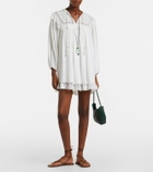Rixo Inez embroidered cotton minidress