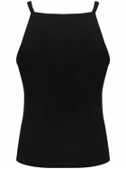 COURREGES - Logo Embroidered Cotton Tank Top
