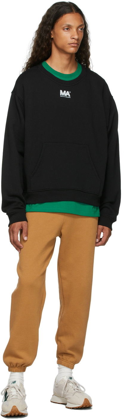 M.A. Martin Asbjørn Black Crewneck 'MA' Sweatshirt