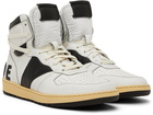 Rhude SSENSE Exclusive Black & White Rhecess Hi Sneakers