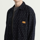 Service Works Men's Polka Dot Chore Shirt Jacket in Navy