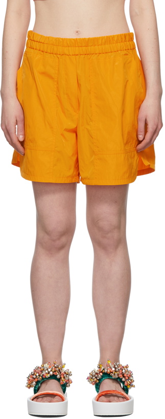 Photo: Dries Van Noten Orange Pool Shorts