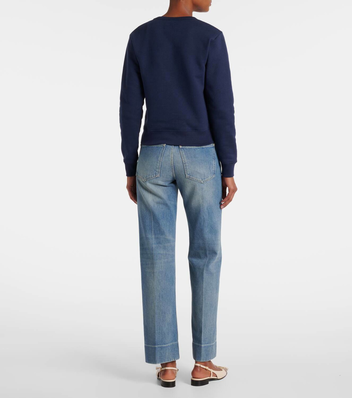 Valentino Embroidered cotton jersey sweatshirt