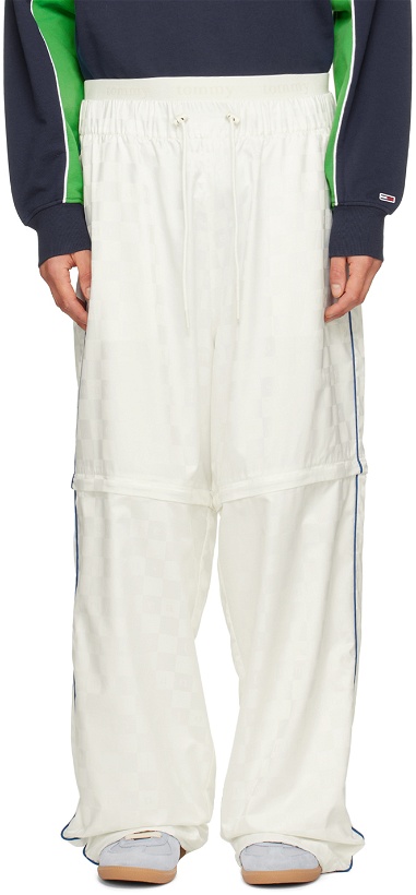 Photo: Tommy Jeans White Checkerboard Trousers