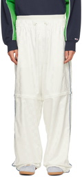 Tommy Jeans White Checkerboard Trousers