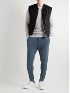 Onia - Tapered Waffle-Knit Cotton-Blend Sweatpants - Blue
