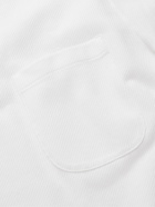 LORO PIANA - Roadster Textured Stretch-Cotton Jersey Polo Shirt - White - S