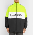 Balenciaga - Oversized Logo-Print Shell and Ripstop Jacket - Men - Bright yellow