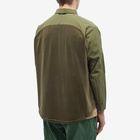 And Wander Men's Fleece Base Overshirt in Khaki