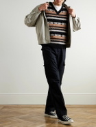 MANAAKI - Jacquard-Knit Merino Wool and Cashmere-Blend Sweater Vest - Black