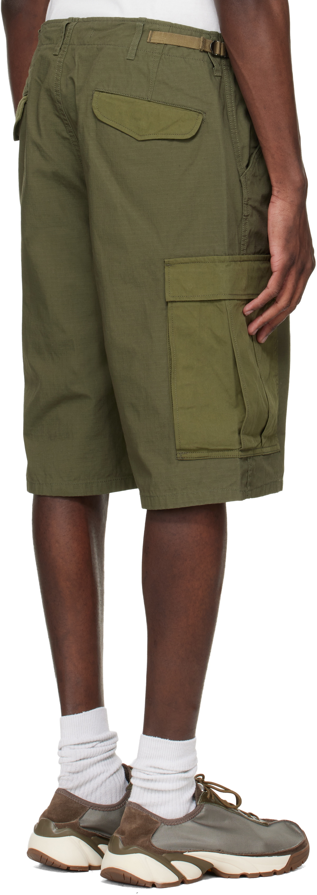 nanamica Khaki Ripstop Cargo Shorts