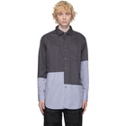 Engineered Garments Navy Big Polka Dot Shirt