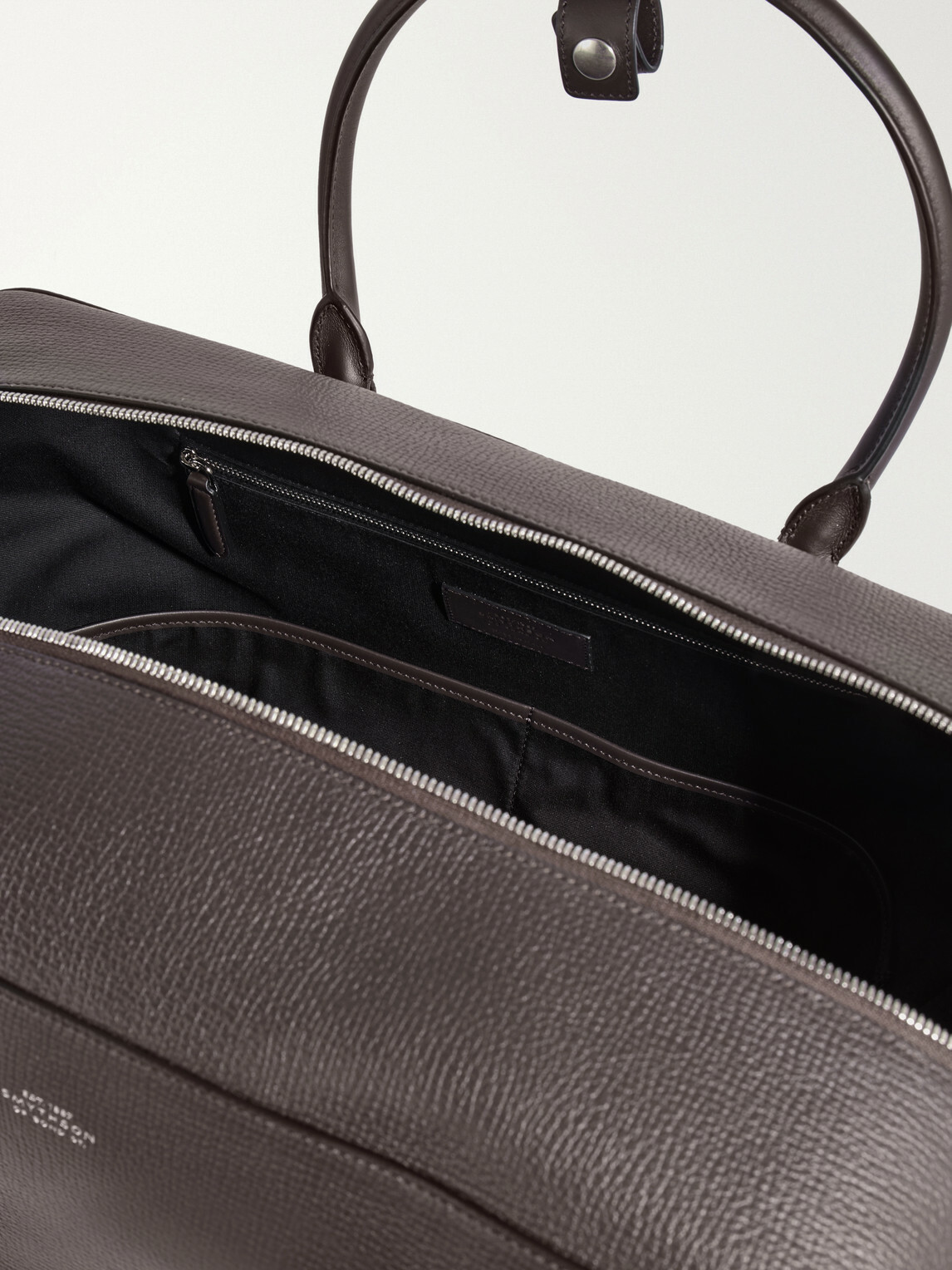 Smythson - Full-Grain Leather Weekend Bag