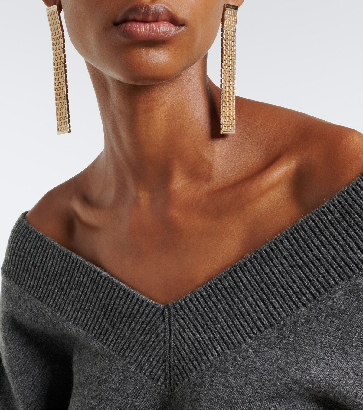 Tom Ford Aion brass earrings
