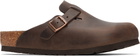 Birkenstock Brown Regular Boston Slip-on Loafers