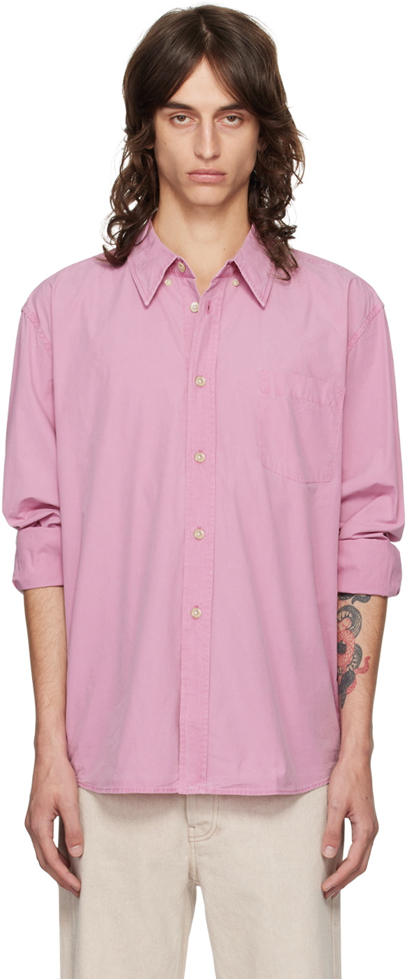 【関税込み】OUR LEGACY ピンク Beyond 半袖シャツ Pink Beyond BD Shirt by OUR LEGACY on Sale