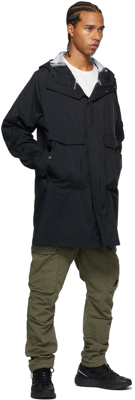 C.P. Company Black Gore-Tex Infinium Parka Coat C.P. Company