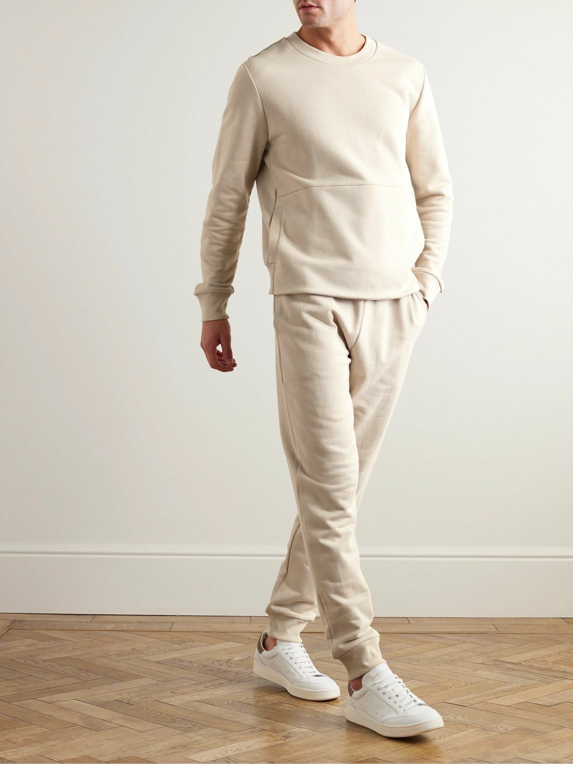 Tapered Cotton-Jersey Sweatpants